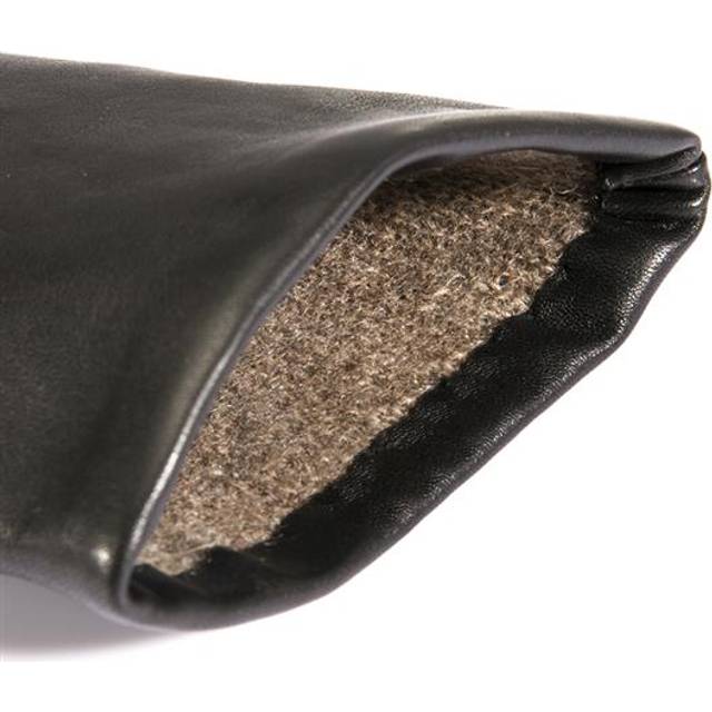Women's Three-Point Cashmere-Lined Leather Gloves - COGNAC / 6.5