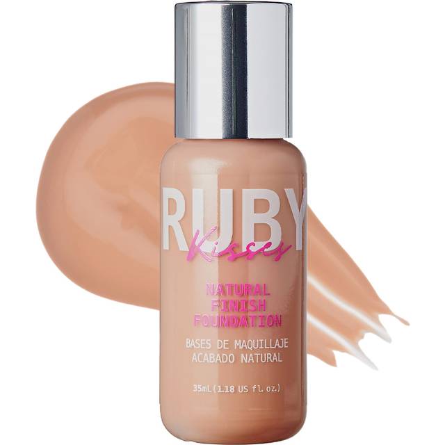 Ruby Kisses Liquid Foundation Medium Coverage  Lightweight  Natural Finish  Face Makeup for All Skin Type  Korean Makeup (Rich Tan)