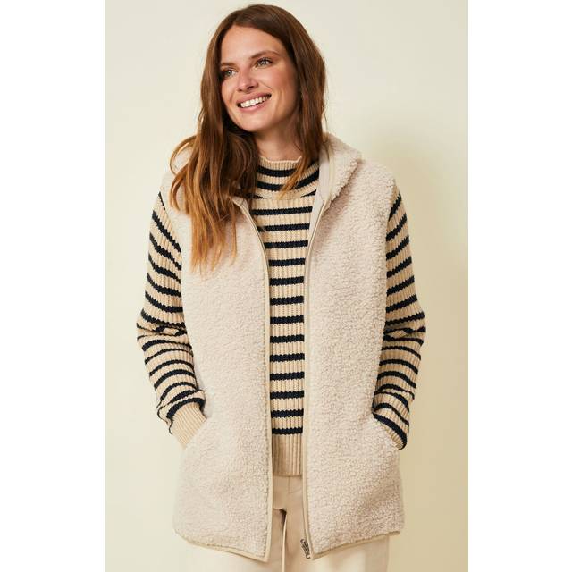 Reversible Eco Hooded Gilet | Cream