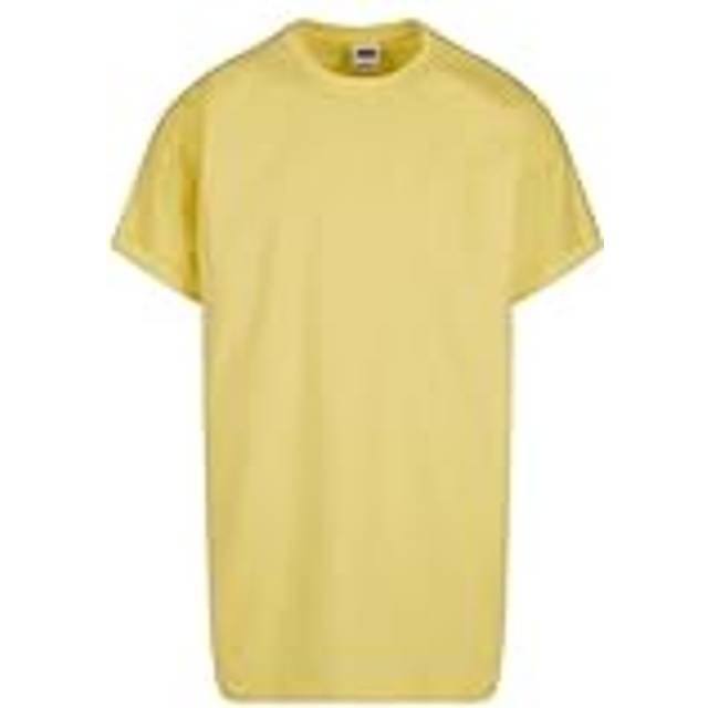 Longline lapel T-shirt Urban Classics - Jaune