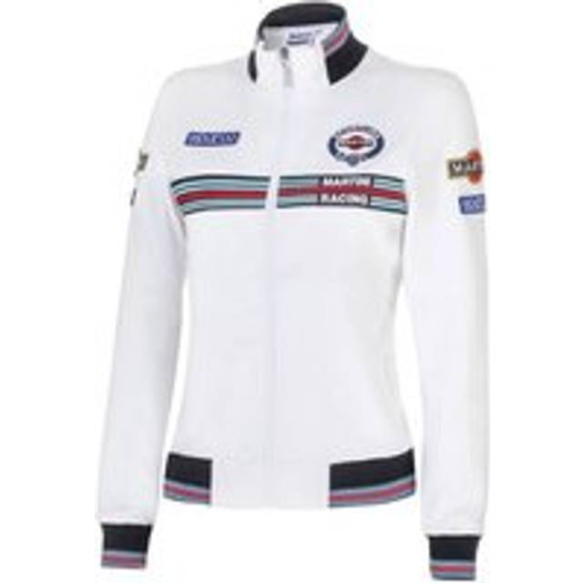 Sparco Martin Racing Womens Full Zip Sweatshirt - Colour: White, Size: M