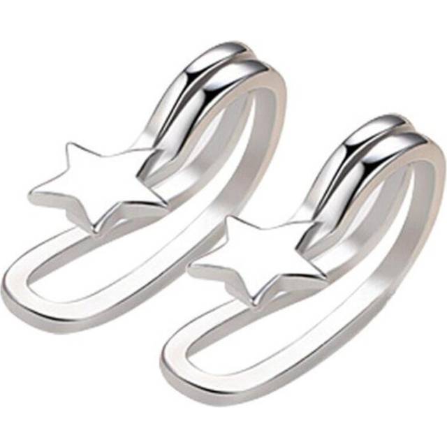 5PCS  Silver plating Star Ear Cuff Women Non Pierced Girl Clip Earring Cuff  Earcuff Jewelry