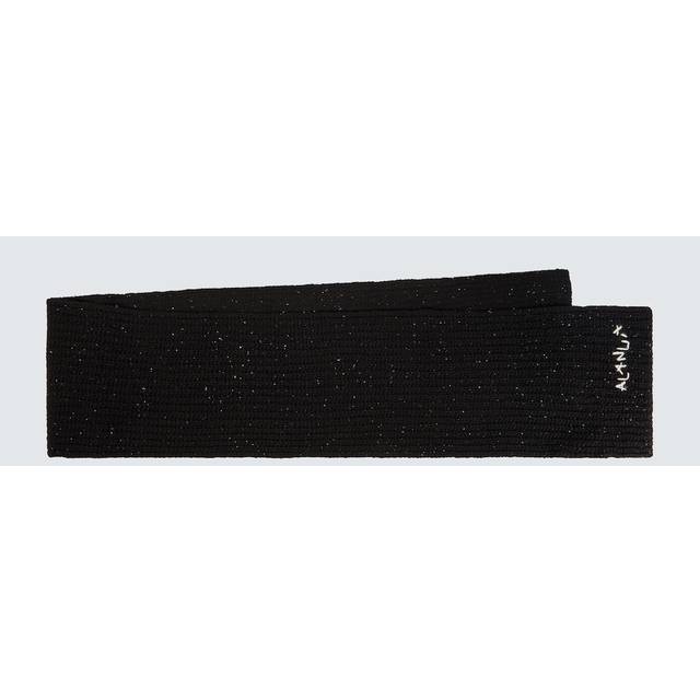 Alanui Northern Islands wool-blend scarf - black (One Size)