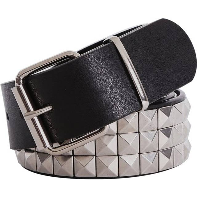 Attitude Clothing 3 Row Pyramid Stud Belt