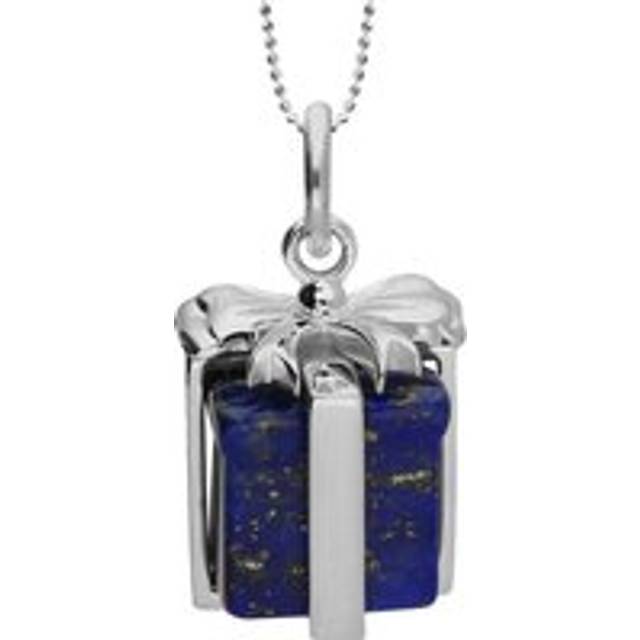 Sterling Silver Lapis Lazuli Christmas Present Necklace - Option1 Value Silver