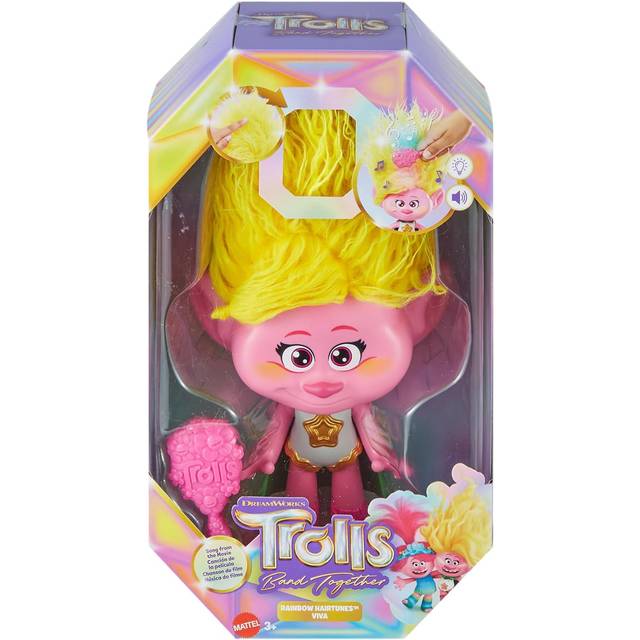Dreamworks Trolls Band Together Rainbow Hairtunes Viva Singing Doll - One Colour
