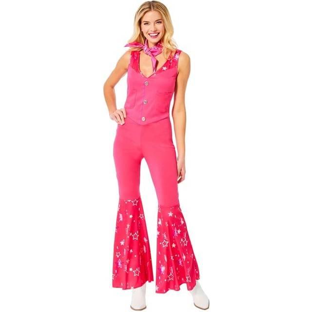 Adult Barbie Movie Barbie Cowgirl Costume | Barbie Costumes - Pink&#47;Purple&#47;White (S)