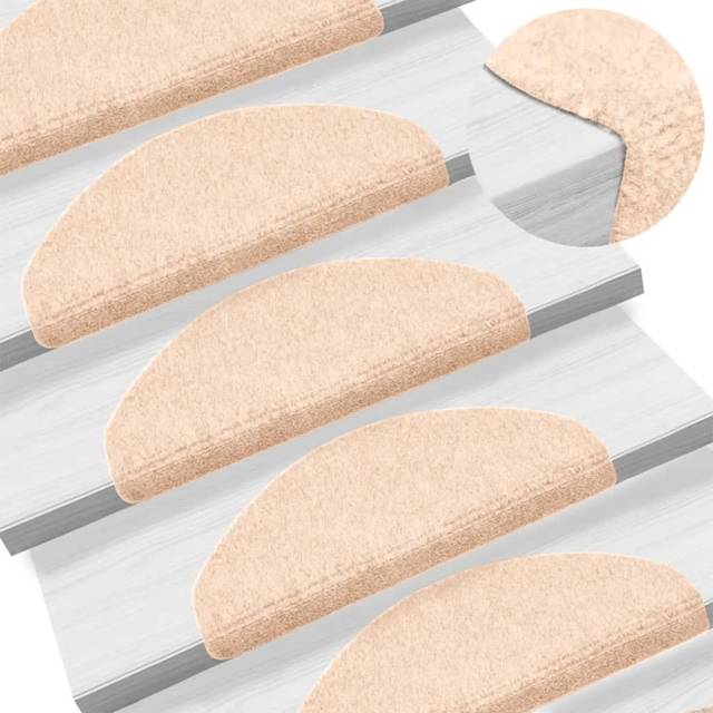 vidaXL 5x Self-adhesive Stair Mats Anthracite Needle Punch Stairs Protection