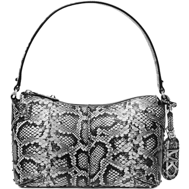 Michael Kors Astor Large Studded Leather Shoulder Bag - Black (Size W:11  x H:6.75  x D:2.5)
