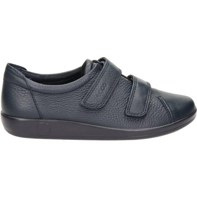 Ecco Ecco Soft 2.0 Full Grain Leather Women's Velcro Shoes - Marine - UK 4.5