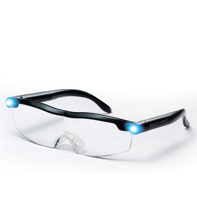 JML Mighty Sight Magnifying Eyewear, with LED Lights - Black - 17 x 17 x 4cm