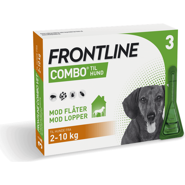 Frontline Combo loppemiddel til hunde 2-10 kg, 3 stk.