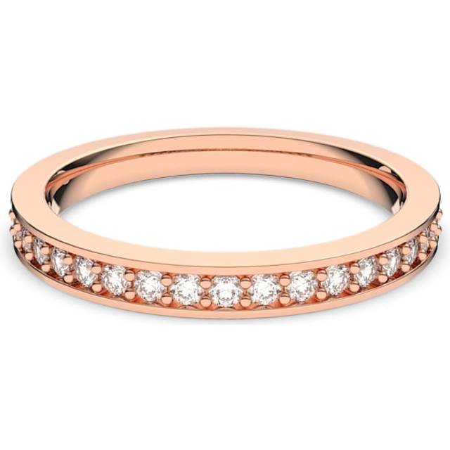 Swarovski Rare Rose Gold Tone White Crystal Channel Half Eternity Ring 5032901