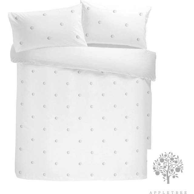Dot Garden Duvet Cover Set - White Dots (Single Duvet Cover + 1 Standard Pillowcase)