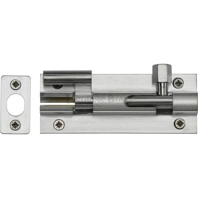 Heritage Door Bolt Necked - Polished Brass (15.24cm H x 3.81cm W)