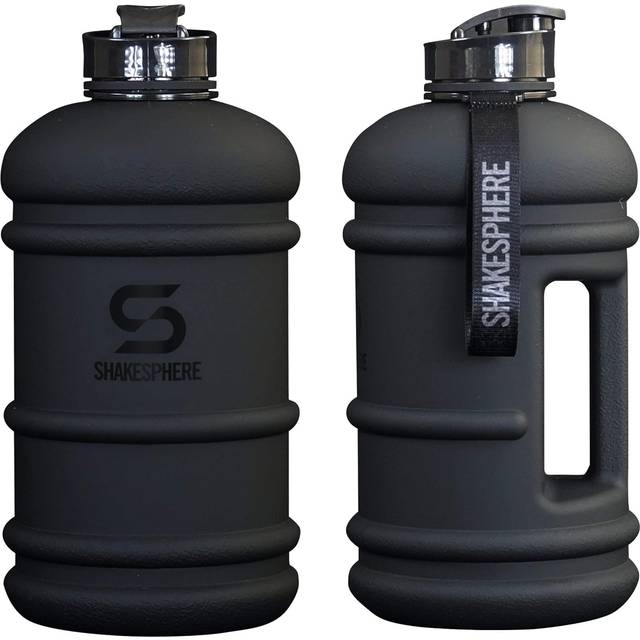 ShakeSphere Matte Water Bottle 2.2L Black with Black Logo Â