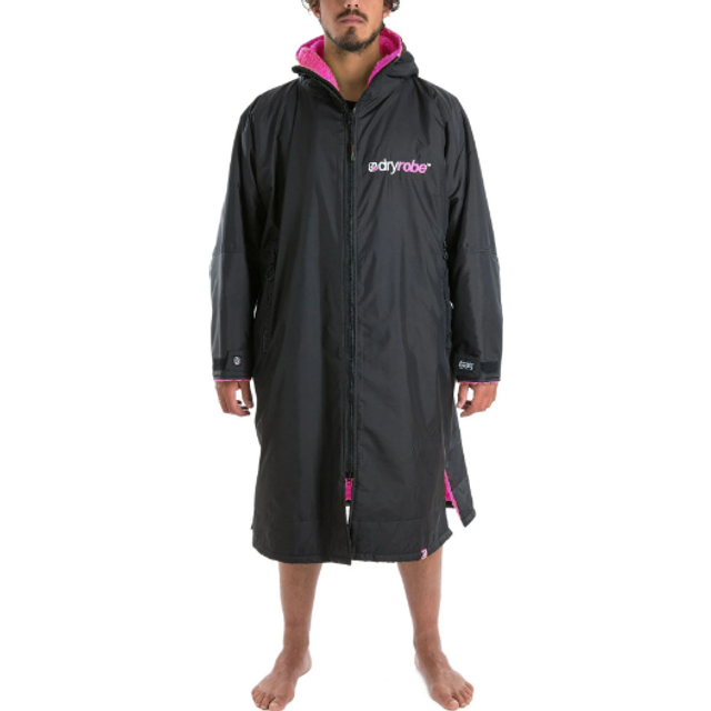 Dryrobe Advance Long Sleeved Special Edition Dryrobe - Black Camo/Pink - S