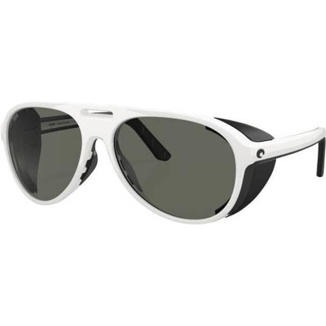 Costa Del Mar Grand Catalina Polarized 911708 Men&#39;s Sunglasses White Size 59 - Hull White (59)