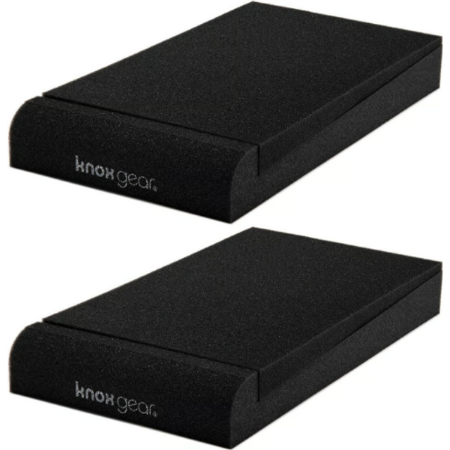 Knox Gear Studio Monitor Isolation Pads for 3-4-Inch Speakers (2-Pack) in Black