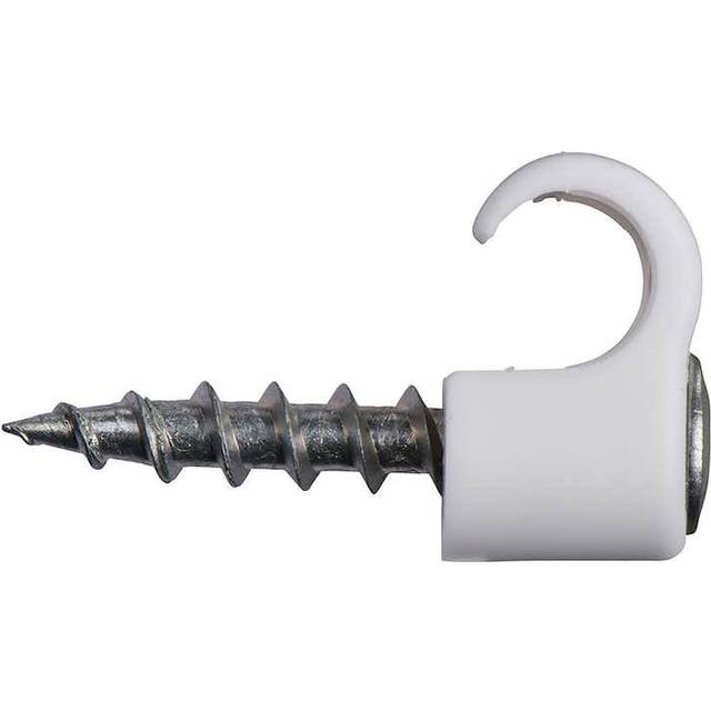 Schneider Electric 2190013 Skruvclips TCS, med skruv, vit, 8-12 mm, 100-pack
