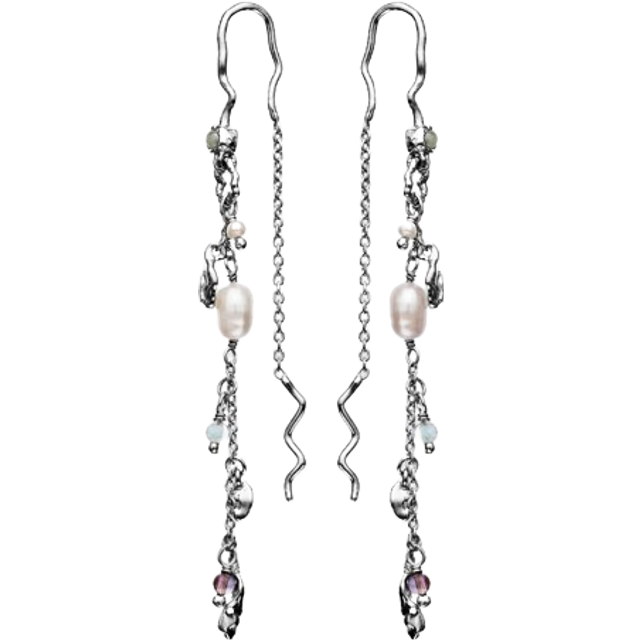 Maanesten - Poppy Earring - Örhänge - Silver - 61,5 mm