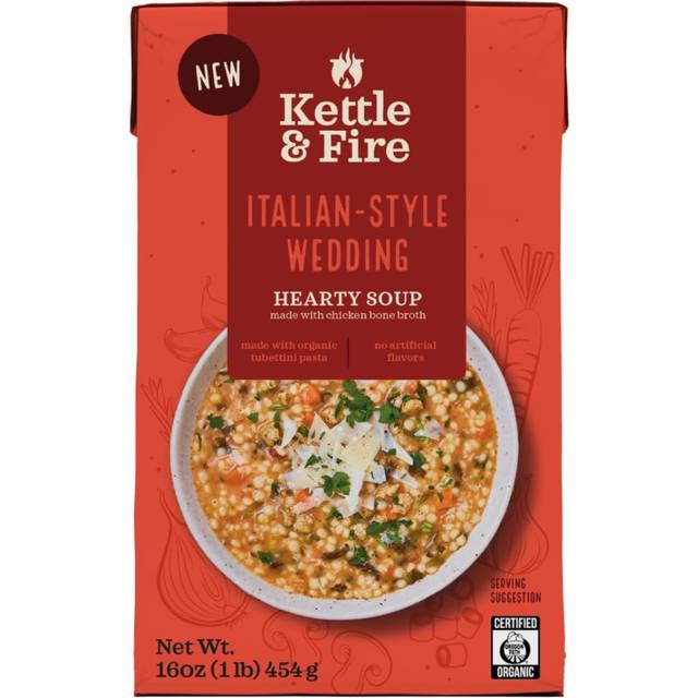 Kettle & Fire Hearty Soup Organic Italian-Style Wedding 16 oz