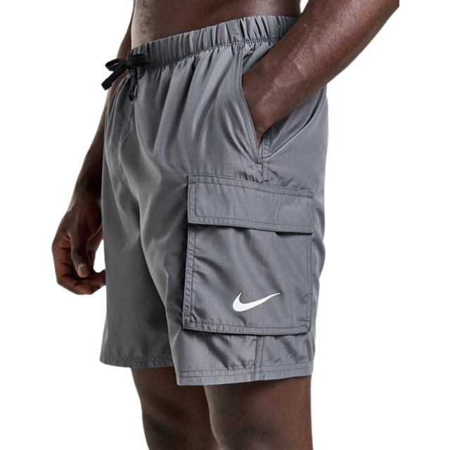 Nike Cargo Swim Shorts - Grey - Mens