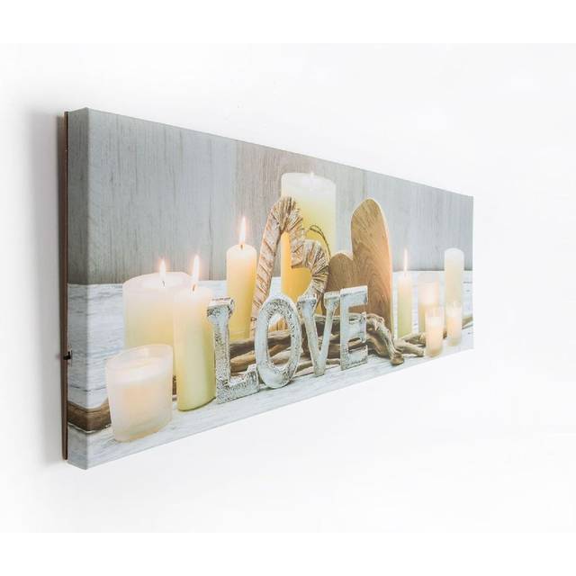 Art for the Home Love Led Printed Canvas