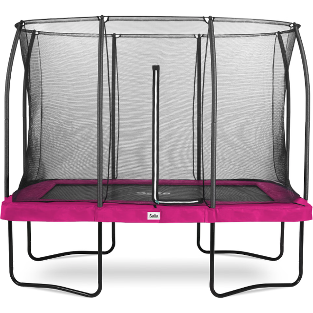 10ft x 7ft Salta Pink Rectangular Comfort Edition Trampoline with Enclosure