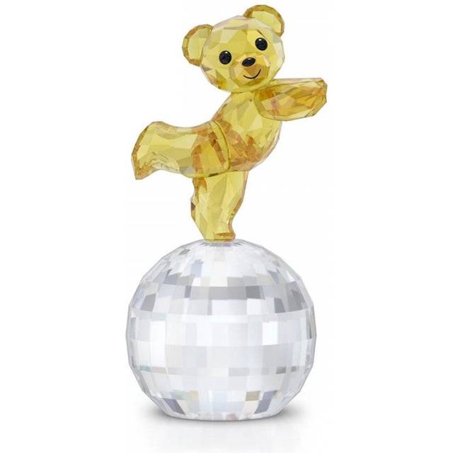 Kris Bear: Ready To Disco Yellow Crystal Sculpture 5639875