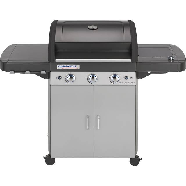 Campingaz 3 Series Classic LS Plus Gas BBQ 3 Burner Gas Barbecue Grill 9.6 KW Power Instaclean Easy Cleaning System Cast Iron Grid and Griddle with