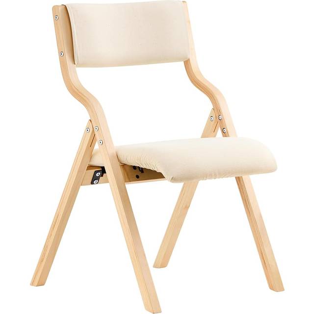 SoBuyÂ® FST40-W, Wooden Padded Folding Chair Dining Chair Office Chair
