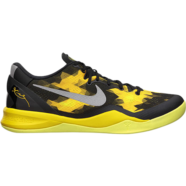 Nike Kobe 8 System 'Sulfur Electric' 555035-001 - Black/Gray/Yellow - 9.5
