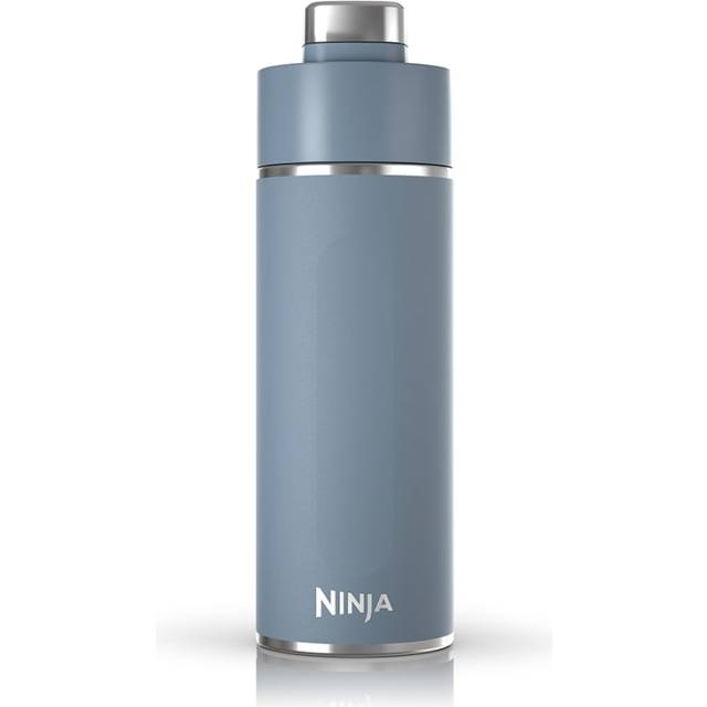 Ninja DW2401BL Thirsti 24oz Travel Water Bottle  For Carbonated Sparkling Drinks  Colder and Fizzier Longer  Leak Proof  24 Hrs