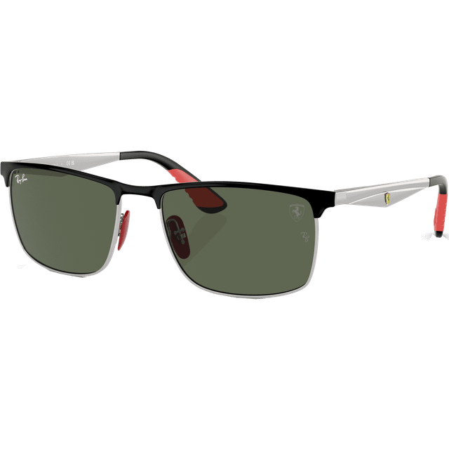 Ray - Ban Unisex RB3726M F06071 Solglasögon Metall Svart Grön Fyrkantig Normal
