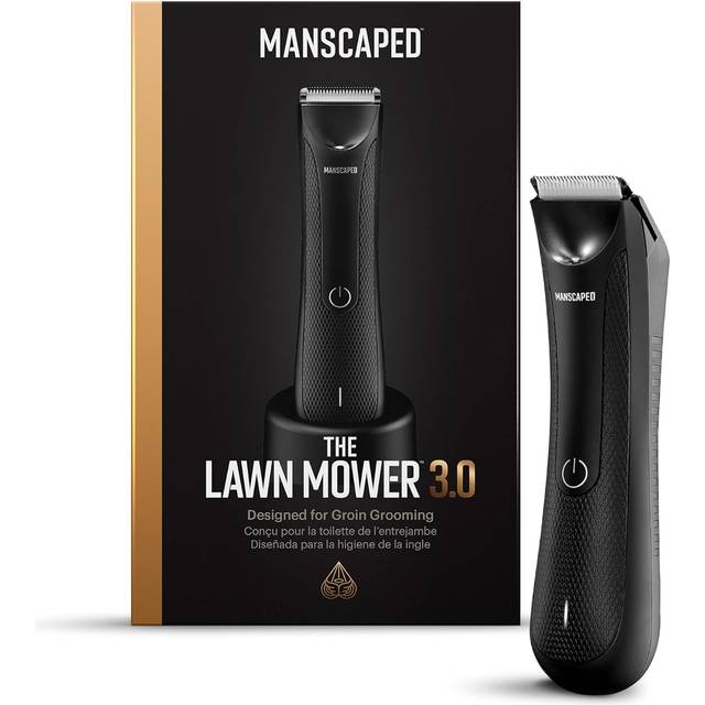 MANSCAPED Electric Groin Hair Trimmer, The Lawn Mower 3.0, Replaceable Ceramic Blade Heads, Waterproof Wet / Dry Clippers, Standing Recharge Dock, U