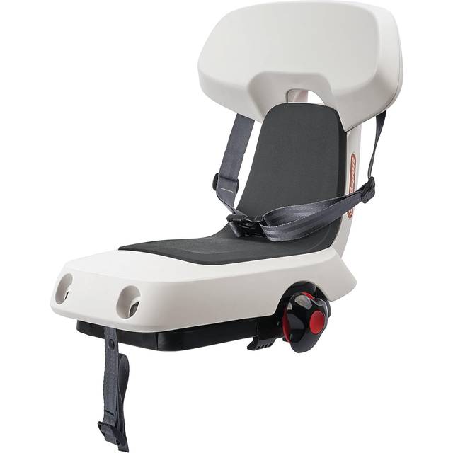POLISPORT 8636100011 - Guppy Junior cykelbaksäte med hjul från 26 tum till 29 tum lämplig för barn med en maximal vikt på 35 kg med ankare på Cool ljusgrå/mörkgrå bagagehållare