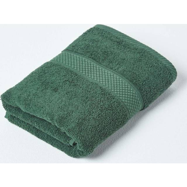 Homescapes Dark Green Guest Towel 100% Turkish Cotton