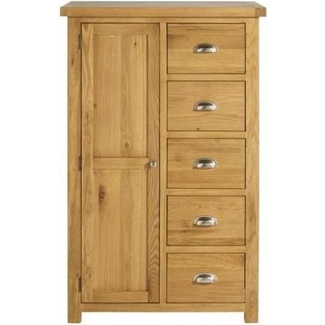 Birlea Woburn 1 Door 5 Drawer Wardrobe Oak Oak Wardrobe