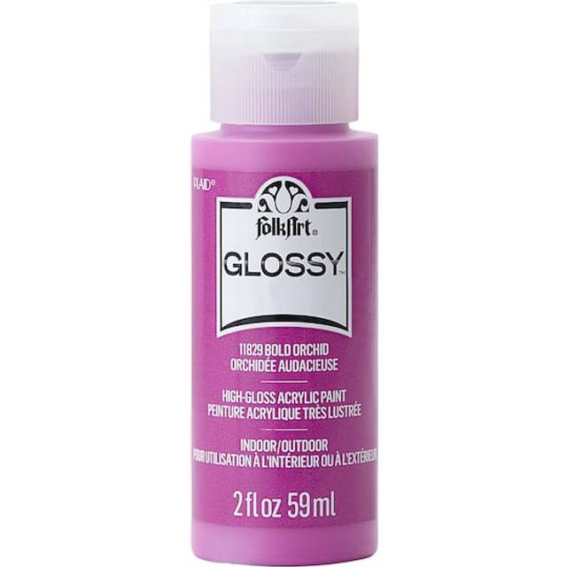 Bold Orchid Folkart Glossy Acrylic Paints - 2 Oz.