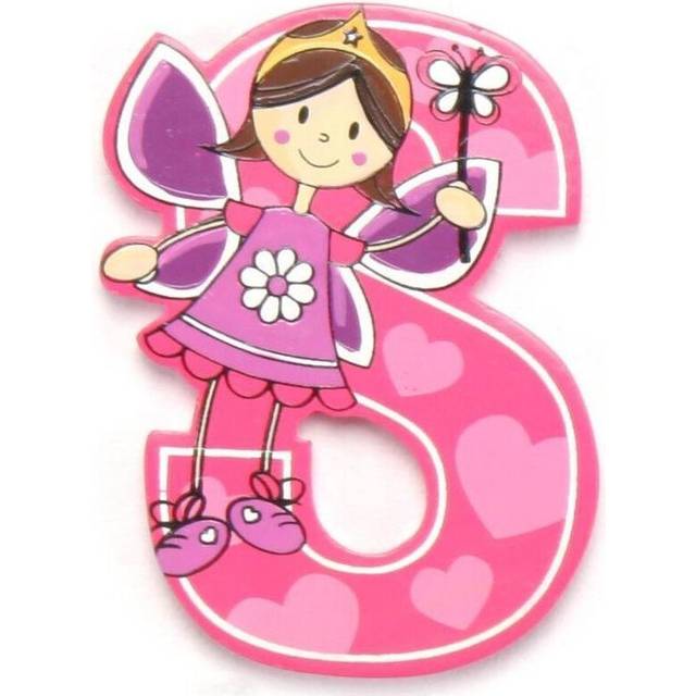 Vinsani Wooden Fairy Alphabet Letters Personalised Bedroom Wall Door Name (S)