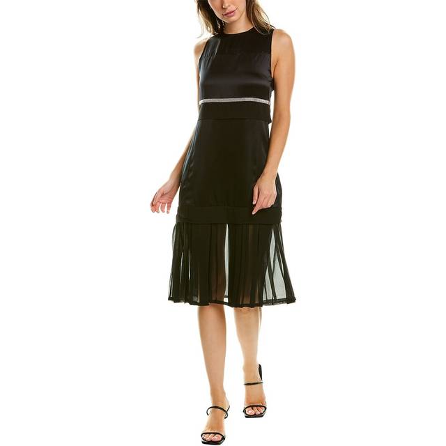 3.1 Phillip Lim Mixed Media Silk Midi Dress