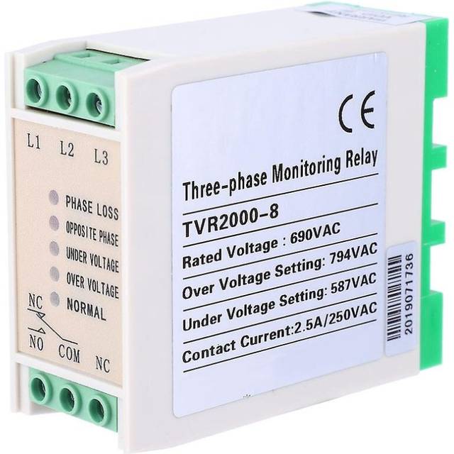 3 Phase Circuit Protection Voltage Monitoring Relay Undervoltage Phase Sequence Protector