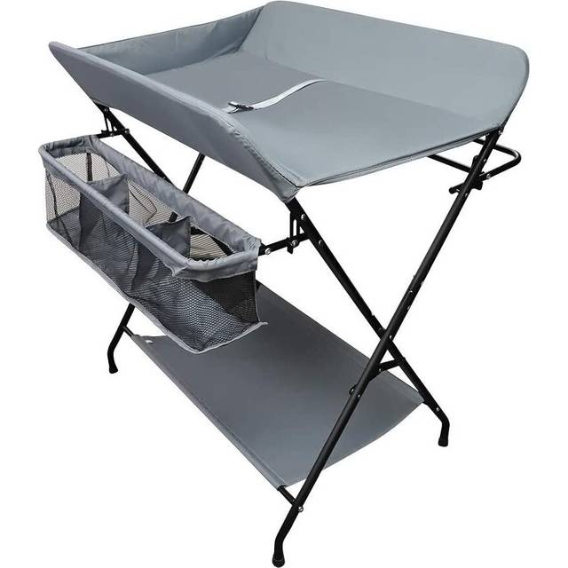 OUNUO Baby Changing Table Foldable with Unit Storage Bags
