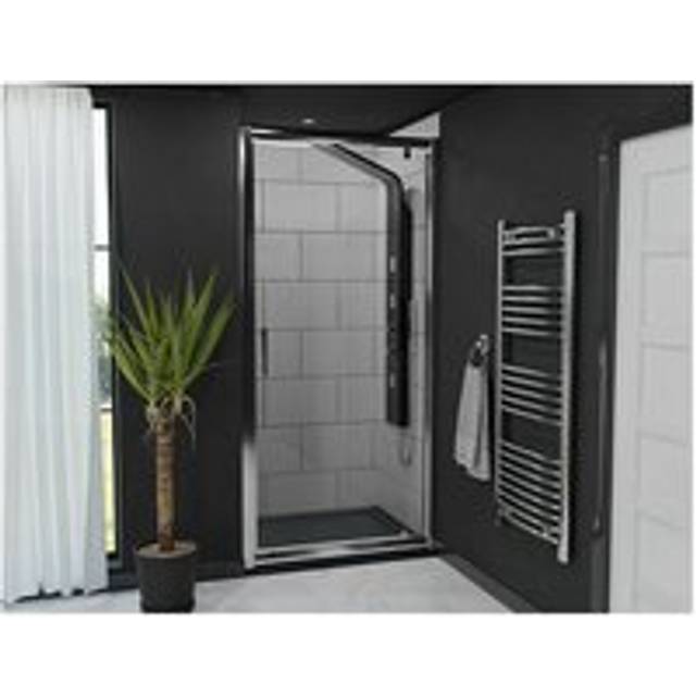 Wholesale Domestic Series 6 Pivot Shower Door | Chrome | Glass/Aluminium | 800mm