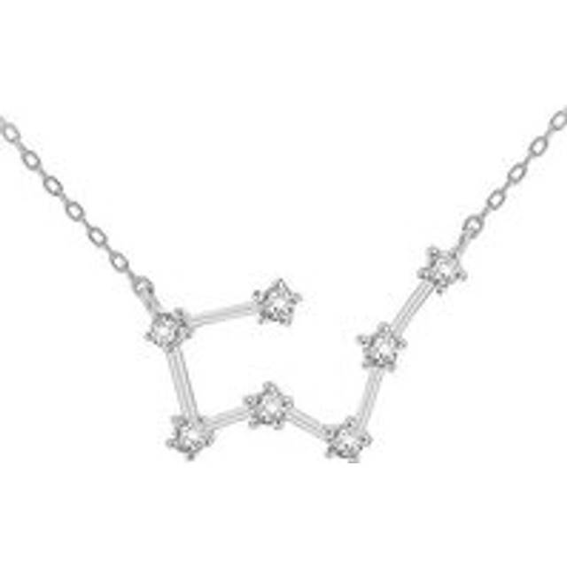 Sterling Taurus Star Constellation Necklace - Silver - One Size - Golden Moments