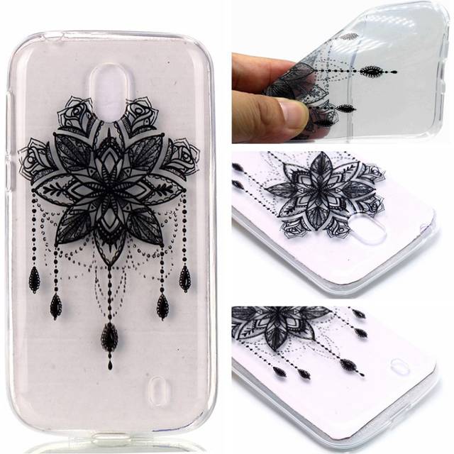 Nokia 1 mobilskal skyddande TPU material mönster - Blommönster