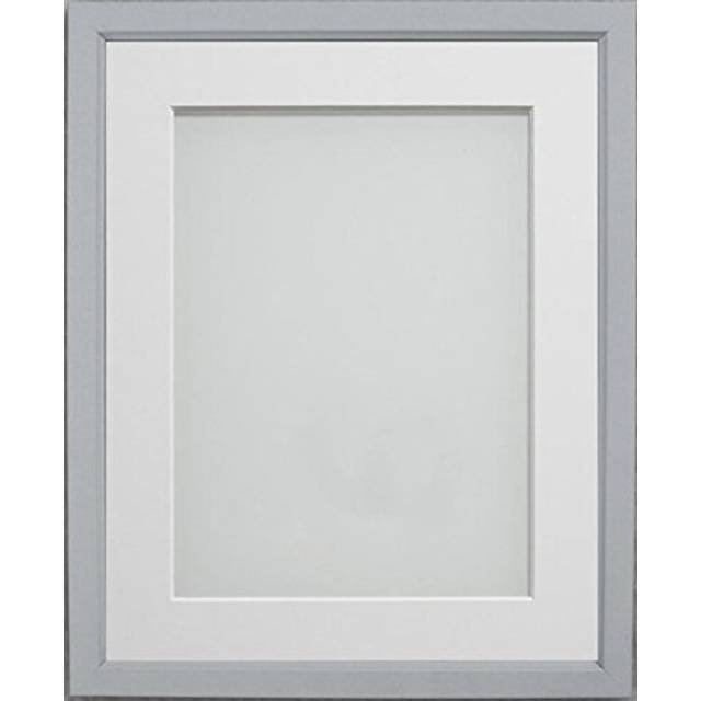 Frame Company Drayton Range 14x11-inch Grey Picture Photo Frame with White Mount For Image Size A4