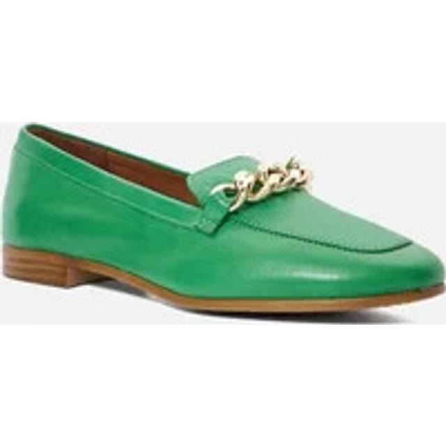 Dune London Goldsmith Leather Chain Detail Loafers