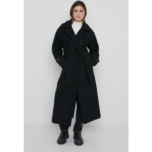 Grayson Boucle Oversized Coat - Black, XS